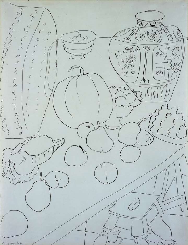 Nature morte aux coquillages dans l’atelier